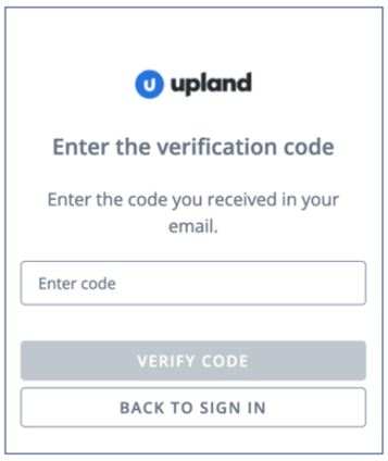 enter verification code